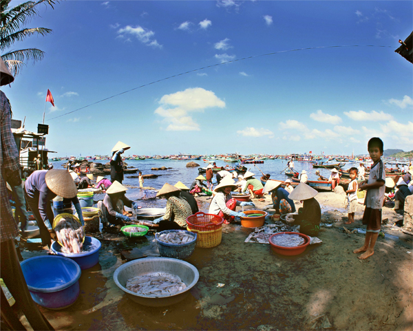 Chợ Dương Đông nơi đa dạng các loại hải sản tươi ngon